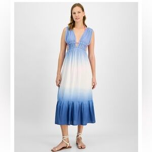 Raviya Blue and White Ombre Maxi Dress